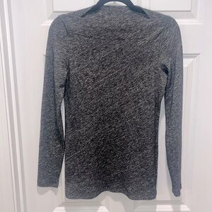 Eileen Fisher Wool Organic Cotton Blend Long Sleeve Blouse Woman PP Petite